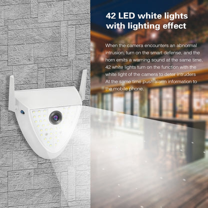 DP16 2.0 Megapixel 42 LEDs Garden Light Smart Camera, Support Motion Detection / Night Vision / Voice Intercom / TF Card, US Plug - Security by buy2fix | Online Shopping UK | buy2fix