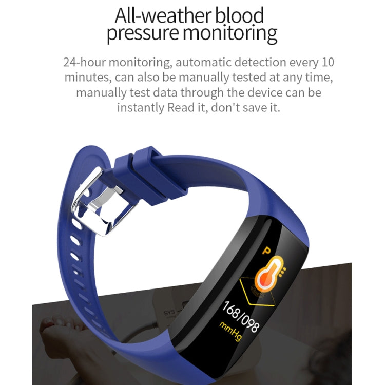 C21 1.14 inches IPS Color Screen Smart Bracelet IP67 Waterproof, Support Call Reminder /Heart Rate Monitoring /Blood Pressure Monitoring /Sleep Monitoring / Sedentary Reminder / Female Physiological Reminder (Red) - Smart Wear by buy2fix | Online Shopping UK | buy2fix