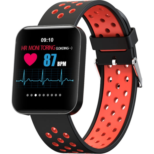 S88 1.54 inches TFT Color Screen Smart Bracelet IP67 Waterproof, Silicone Watchband, Support Call Reminder /Heart Rate Monitoring /Sleep Monitoring /Sedentary Reminder /Blood Pressure Monitoring(Red) - Smart Wear by buy2fix | Online Shopping UK | buy2fix