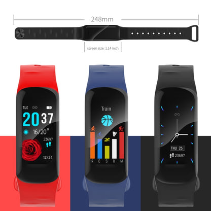 H29 1.14 inches IPS Color Screen Smart Bracelet IP67 Waterproof, Support Step Counting / Call Reminder / Heart Rate Monitoring / Sleep Monitoring (Blue) - Smart Wear by buy2fix | Online Shopping UK | buy2fix