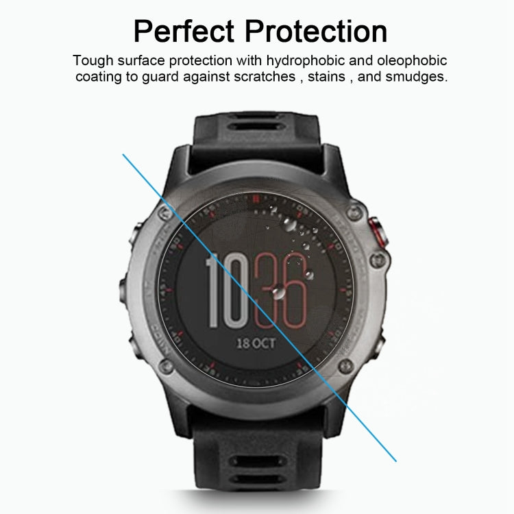 For Garmin Fenix 3 0.26mm 2.5D 9H Tempered Glass Film Screen Protector - Smart Wear by buy2fix | Online Shopping UK | buy2fix
