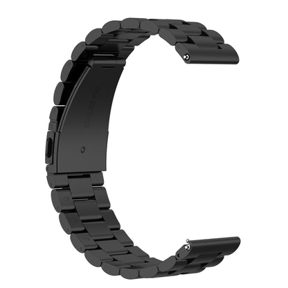 22mm Steel Wrist Strap Watch Band for Fossil Gen 5 Carlyle, Gen 5 Julianna, Gen 5 Garrett, Gen 5 Carlyle HR(Black) - Watch Bands by buy2fix | Online Shopping UK | buy2fix