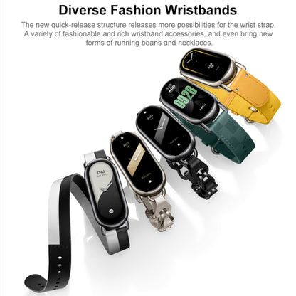 Original For Xiaomi Mi Band 8 Metal Pendant + Leather Watch Necklace - Watch Bands by Xiaomi | Online Shopping UK | buy2fix