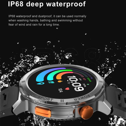 M52 1.43 inch Screen IP68 Waterproof Smart Watch, Support Bluetooth Call / Heart Rate (Blue) - Smart Watches by buy2fix | Online Shopping UK | buy2fix