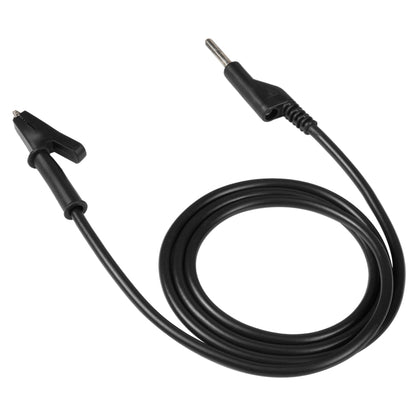 Thick Probe to Alligator Clip Test Lead Single Cable, Length: 1m (Black) - Others by buy2fix | Online Shopping UK | buy2fix