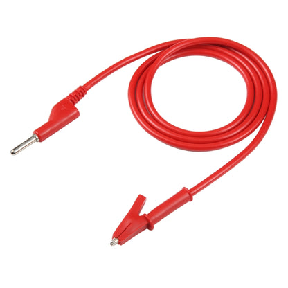 Thick Probe to Alligator Clip Test Lead Single Cable, Length: 1m (Red) - Others by buy2fix | Online Shopping UK | buy2fix