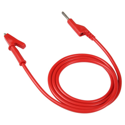 Thick Probe to Alligator Clip Test Lead Single Cable, Length: 1m (Red) - Others by buy2fix | Online Shopping UK | buy2fix