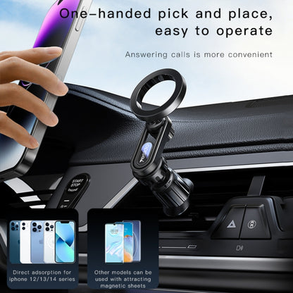 Yesido C157 Strong Magnetic Car Air Vent Phone Holder (Black) - Car Holders by Yesido | Online Shopping UK | buy2fix