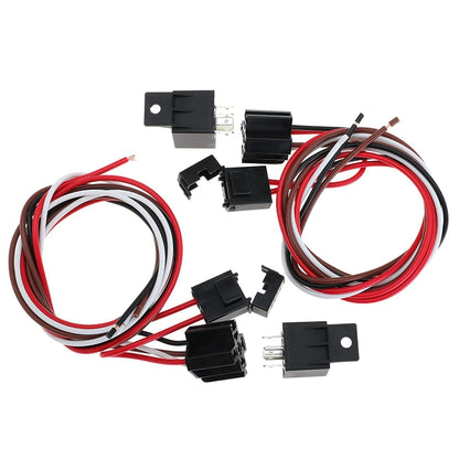 Car 12V 40A 175-185 Degree Thermostat Dual Electric Cooling Fan Wiring Relay Sensor Kit -  by buy2fix | Online Shopping UK | buy2fix