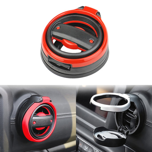 For Wrangler JK 2007-2017 JL / JT 2018+ Car Air Conditioner Air Vent Water Cup Holder (Red) - Car Drink Holders by buy2fix | Online Shopping UK | buy2fix