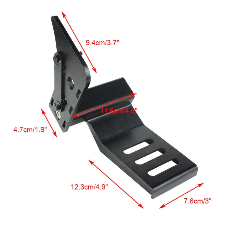 For Jeep Wrangler JL 2018-2019 Car Modification Curved Metal Left Foot Rest Pedal - Foot Pedal by buy2fix | Online Shopping UK | buy2fix