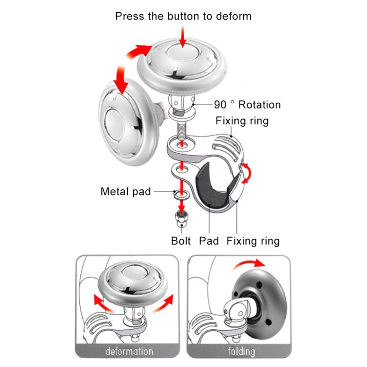 YI-71 Car Steering Wheel Booster Ball Car Power Handle (Silver Grey) - Steering Wheel Accessories by buy2fix | Online Shopping UK | buy2fix