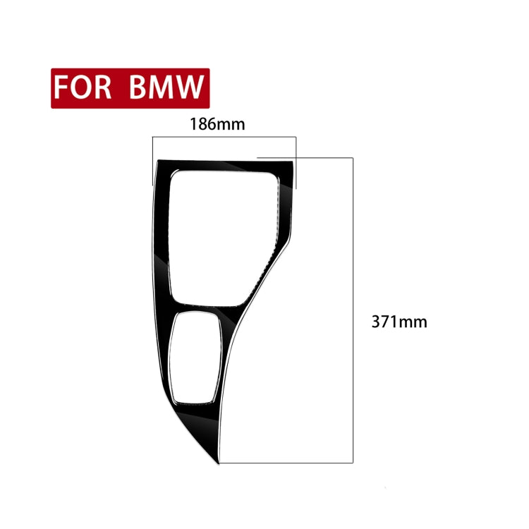 Car Right Drive Gear Panel Outer Frame Decorative Sticker for BMW X1 E84 2011-2015(Black) - In Car by buy2fix | Online Shopping UK | buy2fix