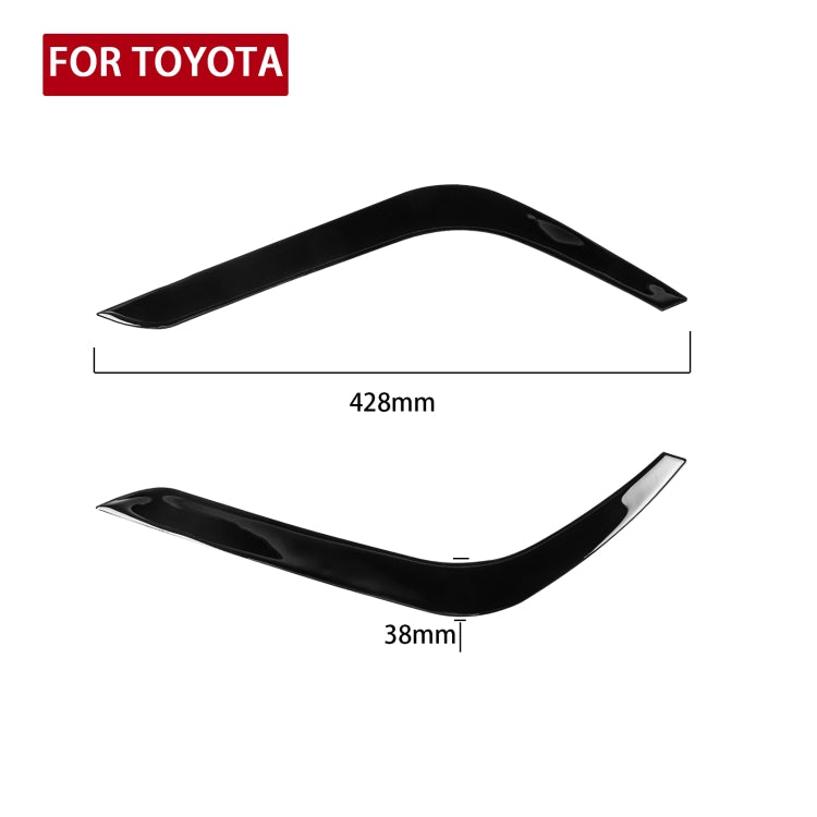 Pair Car Lamp Eyebrow Soft Decorative Sticker for Toyota Tundra 2014-2018 - In Car by buy2fix | Online Shopping UK | buy2fix