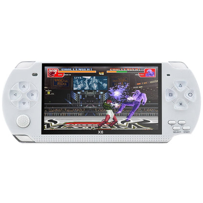 X6 4.3 inch Screen Retro Portable Game Console with 3MP Camera, Built-in 10000 Games, Supports E-book / Recording / Music Playing / Video Playing(White) - Pocket Console by buy2fix | Online Shopping UK | buy2fix