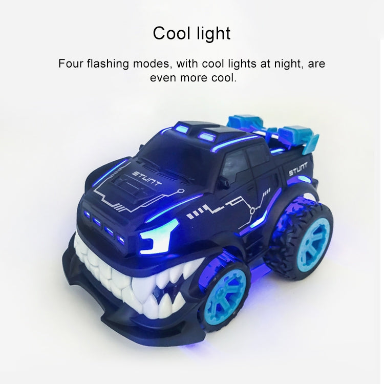 HD885J Devil Tooth Shape 360 Degree Upright Rotation Stunt Remote Control Car Electric Vehicle Toy (Blue) - RC Cars by buy2fix | Online Shopping UK | buy2fix