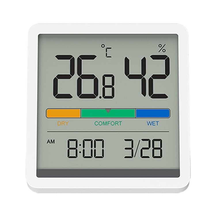 Original Xiaomi Youpin Miiiw Silent Indoor Temperaturer And Humidity Clock with Large 3.34 inch LCD Screen(White) - Indoor Thermometer by Xiaomi | Online Shopping UK | buy2fix