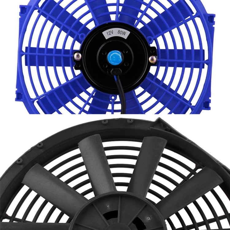 12V 80W 12 inch Car Cooling Fan High-power Modified Tank Fan Cooling Fan Powerful Auto Fan Mini Air Conditioner for Car(Black) - Heating & Fans by buy2fix | Online Shopping UK | buy2fix