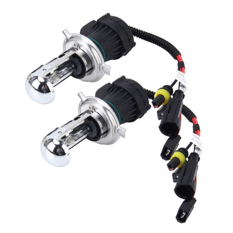 2 PCS H4 55W 6000K HID Bulbs Xenon Lights Lamps, AC 12V - In Car by buy2fix | Online Shopping UK | buy2fix