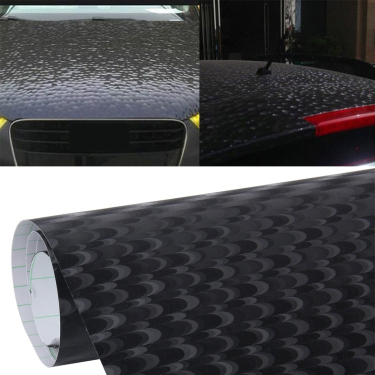 1.52m × 0.5m Car Peacock Texture Wrapping Auto Vehicle Change Color Sticker Roll Motorcycle Decal Sheet Tint Vinyl Air Bubble Free(Black) - Auto Film by buy2fix | Online Shopping UK | buy2fix