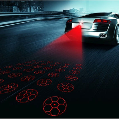 200mW Football Pattern Red Light Car Laser Fog Lamp, DC 8-36V, Cable Length: 73cm - Fog / Driving Lights by buy2fix | Online Shopping UK | buy2fix