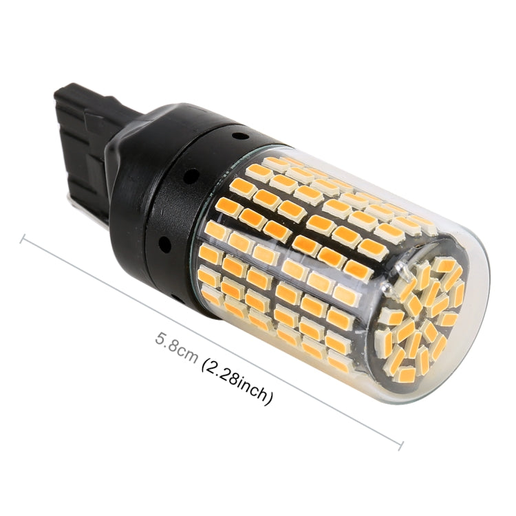 2 PCS T20 / 7440 DC12V / 18W / 1080LM Car Auto Turn Lights with SMD-3014 Lamps (Yellow Light) - Arrow Turn Lights by buy2fix | Online Shopping UK | buy2fix