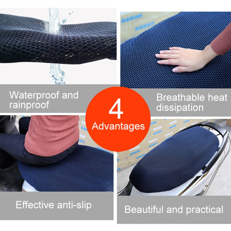 Waterproof Motorcycle Sun Protection Heat Insulation Seat Cover Prevent Bask In Seat Scooter Cushion Protect, Size: XXL, Length: 86- 92cm; Width: 40-56cm(Blue) - Seat Covers by buy2fix | Online Shopping UK | buy2fix