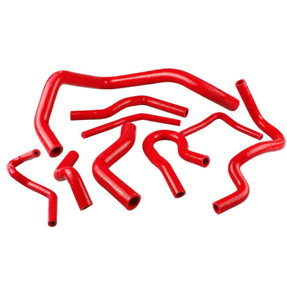 9 PCS Auto Silicone Radiator Hose Kit for Honda Civic D15 D16 EG EK 1992-2000(Red) - In Car by buy2fix | Online Shopping UK | buy2fix