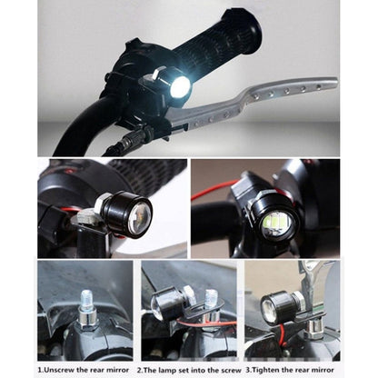 2 PCS 12V 3W Eagle Eyes LED Light For Motorcycle ，Wire Length: 45cm(Blue Light) - Eagle Eye Lights by buy2fix | Online Shopping UK | buy2fix