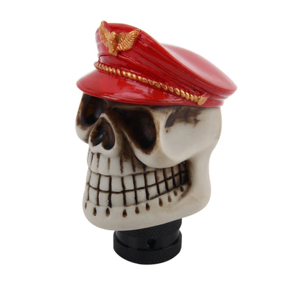 Universal Skull with A Hat Shape Car Gear Shift Knob Modified Car Gear Shift Knob Auto Transmission Shift Lever Knob Resin Gear Knobs - Shift Knob by buy2fix | Online Shopping UK | buy2fix