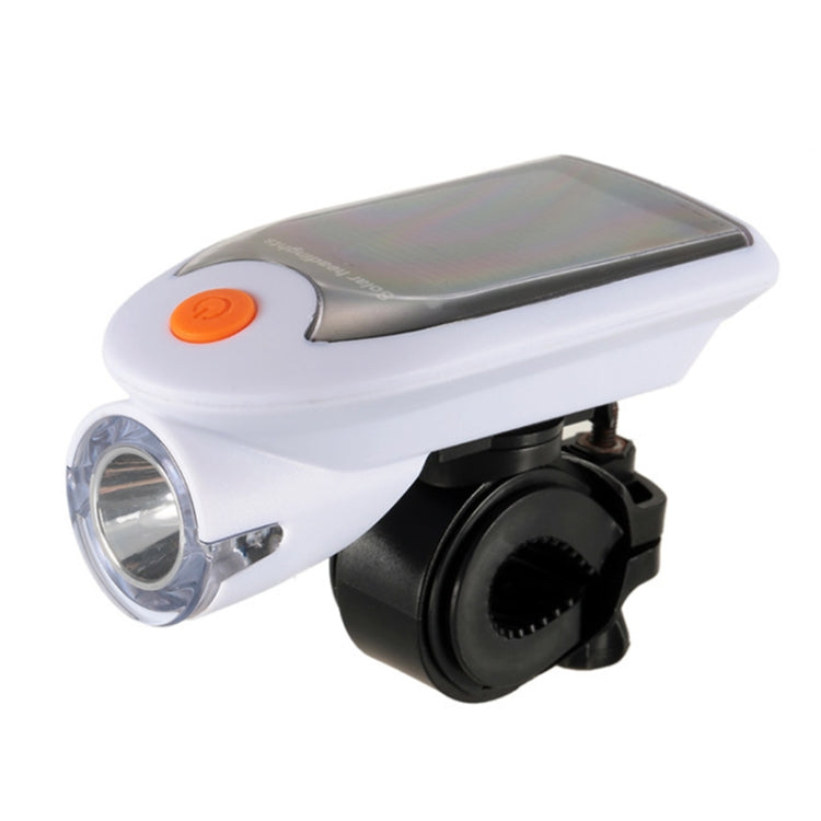 3W 240LM USB Solar Energy Motorcycle / Bicycle Front Light (White) - Headlights by buy2fix | Online Shopping UK | buy2fix