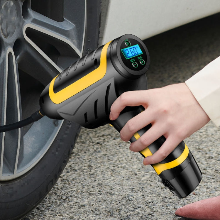 220V 120W 10A USB Portable Intelligent Digital Display Electric Air Pump Tire Inflator Car Electric Air Compressor Car Tire Pump Inflatable Pump - In Car by buy2fix | Online Shopping UK | buy2fix