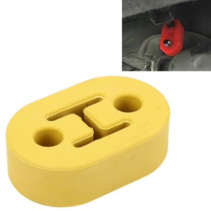 Universal Car Two Holes Adjustable Rubber Mounting Bracket Exhaust Tube Hanging Rubber Tube Car Exhaust Pipe Hanging Shackle Hanging Exhaust Hanging From Ear(Yellow) - In Car by buy2fix | Online Shopping UK | buy2fix