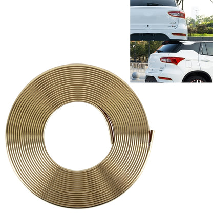 2m High Quality Car Headlight External Frame Decorative Strip Car Wheel Hub Trim Mouldings Shining Decoration Strip Automobile Network Decorative Strip(Gold) - Decorative Strip by buy2fix | Online Shopping UK | buy2fix