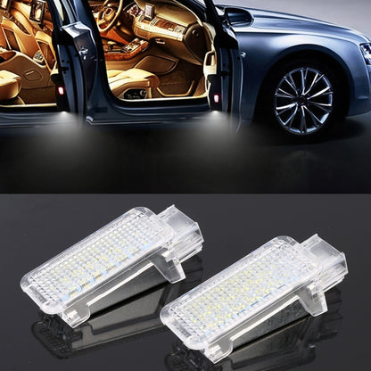 2 PCS LED Car DC 12V 1.5W Door Lights Lamps for Audi / Volkswagen(White Light) - Door Lights by buy2fix | Online Shopping UK | buy2fix