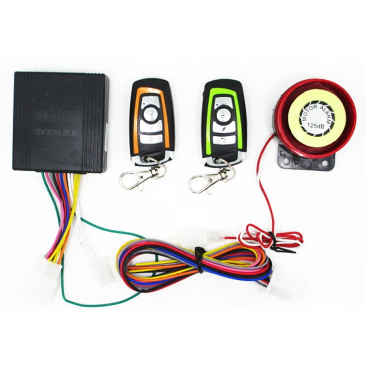 Motorcycle Waterproof Security Alarm System with Two Remote Control - Theft Protection by buy2fix | Online Shopping UK | buy2fix