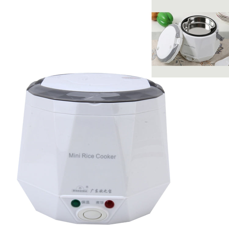 OUSHIBA Car Auto C3 Mini Multi-function Rice Cooker 12V 1.3L Volume for Rice Soup Noodles Vegetable Dessert(White) - Rice Cookers by buy2fix | Online Shopping UK | buy2fix