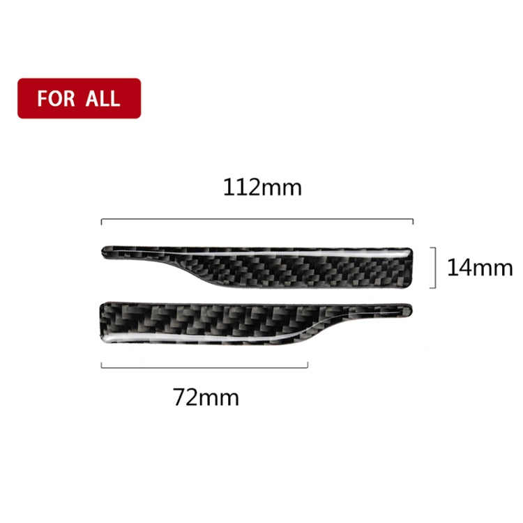 2 PCS Car Carbon Fiber Rearview Mirror Anti-collision Strip Protection Guards Trims Stickers for Toyota Eighth Generation Camry 2018-2019 - Anti Collision Sticker by buy2fix | Online Shopping UK | buy2fix