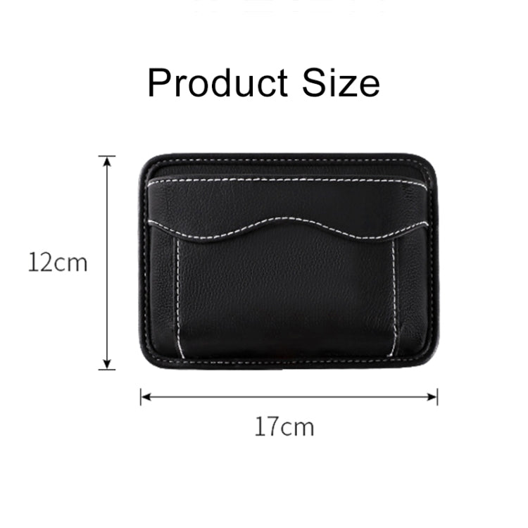 Paste Car Storage Bag Car Seat Quilting Storage Bag Instrument Panel Hanging Bag (Black) - Stowing Tidying by buy2fix | Online Shopping UK | buy2fix