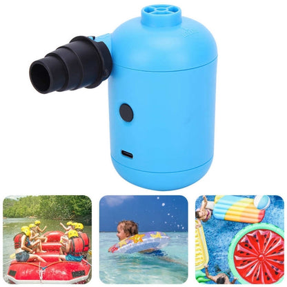 HT-426 USB Electric Air Pump for Rubber Boat Inflatable Bed (Blue) - In Car by buy2fix | Online Shopping UK | buy2fix