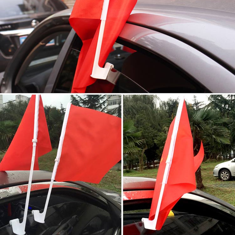 10 PCS 52cm Clip-type Car Window Plastic Flagpole, No Flag -  by buy2fix | Online Shopping UK | buy2fix