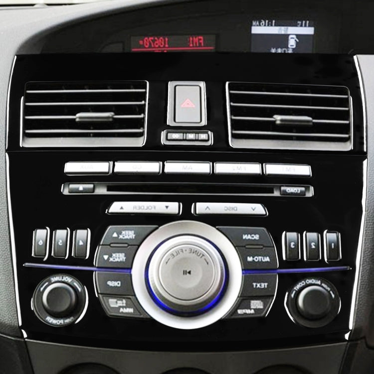 For Mazda 3 Axela 2010-2013 4 in 1 Car Central Control Radio Set B Decorative Sticker, Right Drive - In Car by buy2fix | Online Shopping UK | buy2fix