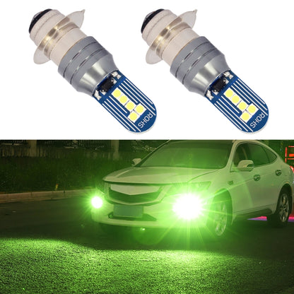 1 Pair PX15D DC12V 7.8W Car LED Fog Light (Lime Green) - In Car by buy2fix | Online Shopping UK | buy2fix