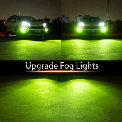 1 Pair PX15D DC12V 7.8W Car LED Fog Light (Lime Green) - In Car by buy2fix | Online Shopping UK | buy2fix