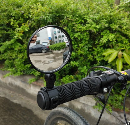 Universal 360 Rotate Adjustable Bicycle Rearview Handlebar Wide-angle Convex Mirror Cycling Rear View Mirror - View Mirrors by buy2fix | Online Shopping UK | buy2fix