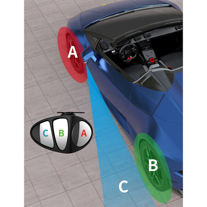 3R-151 3 in 1 Car Rearview Auxiliary Blind Spot Mirror Rear View 146 Front Wheel Mirror for Left Side -  by 3R | Online Shopping UK | buy2fix