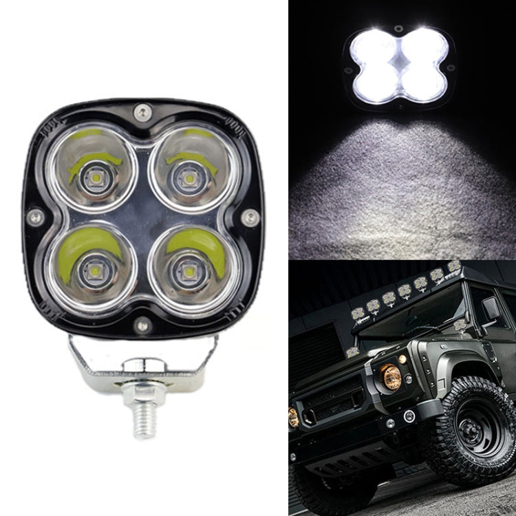 DC9-80V 40W Car 4LEDs Spotlight Work Light / Fog Lamp - In Car by buy2fix | Online Shopping UK | buy2fix