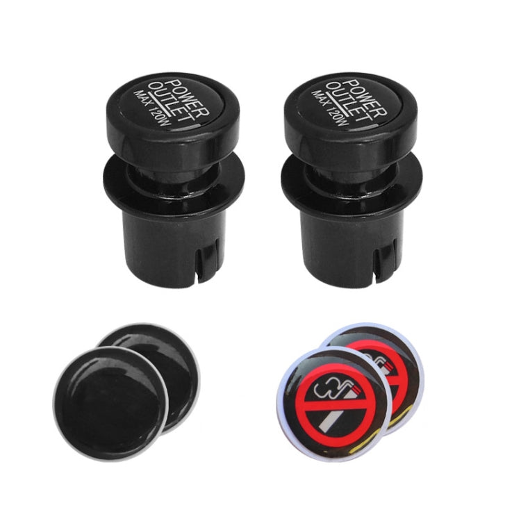 2 PCS / Set Car Cigarette Lighter Dust Cover Plug - In Car by buy2fix | Online Shopping UK | buy2fix