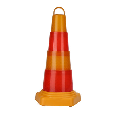 Portable Foldable LED Road Safety Road Cones Height: 42cm -  by buy2fix | Online Shopping UK | buy2fix