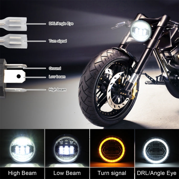 Motorcycle Crystal 5.75 inch LED Headlight Modification Accessories -  by buy2fix | Online Shopping UK | buy2fix